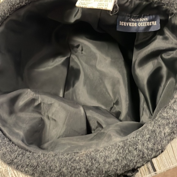 Fabrizo o Bernardí wool blend tweed hat made in Italy - Picture 7 of 7